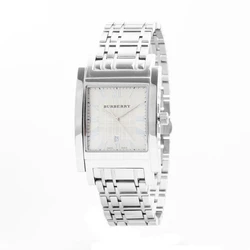Ανδρικό Ρολόι Burberry Bu1550 (32mm) Μεταλλικό Μπρασελέ Ασημί
