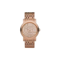 Ανδρικό Ρολόι Burberry Bu1864 (38 mm) Μεταλλικό Μπρασελέ Ροζ