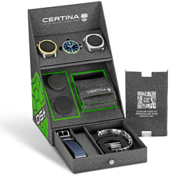 Certina Ανδρικό Ρολόι 50mm Αυτόματο με Μπλε Καντράν & Ατσάλινο Μπρασελέ C041.407.19.041.01
