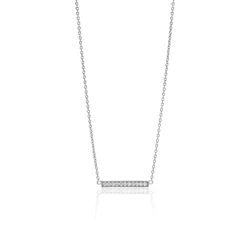 Γυναικείο Κολιέ Sif Jakobs C1011-Cz (38cm) από Ασήμι Gray
