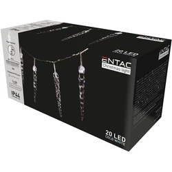 Χριστουγεννιάτικη Βροχή Entac IP44 20 LED Πλαστικά 16εκ Ψυχρό 3μ