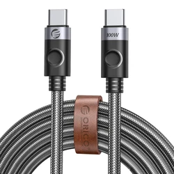 ORICO Καλώδιο USB-C C2CZ 100W 480Mbps 1m Μαύρο