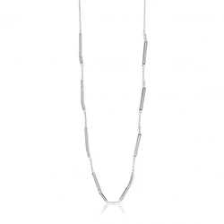 Γυναικείο Κολιέ Sif Jakobs C446-Cz (35cm) από Ασήμι Gray