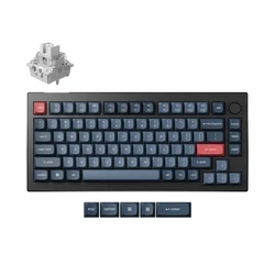 Keychron C75 HE (C75H-D1) Πληκτρολόγιο Hall Effect με Μαγνητικούς Διακόπτες, Μαύρο, 75% US Layout