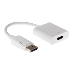 Αντάπτορας Displayport Σε Hdmi Powertech Cab-Dp004 0.20m Λευκός