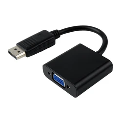 Αντάπτορας Displayport Σε Vga Powertech Cab-Dp022 0.20m Μαύρος