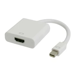 Αντάπτορας Mini DisplayPort Powertech σε HDMI CAB-Dp036, 0.20M, Λευκός