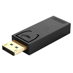 Αντάπτορας DisplayPort Powertech σε HDMI CAB-DP065, Passive, 4K, μαύρος