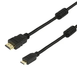 Καλώδιο HDMI Powertech σε HDMI Mini CAB-H013, με Ethernet, 5m, μαύρο