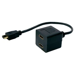 Powertech Hdmi Splitter Cab-H053 Σε 2x Hdmi, Copper, Μαύρο