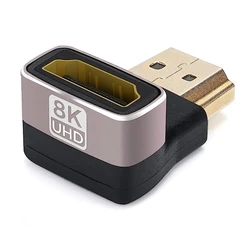 Αντάπτορας HDMI Powertech 2.1 CAB-H158, 8K/60Hz, γωνιακός, μαύρος