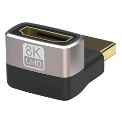 Αντάπτορας HDMI Powertech 2.1 CAB-H159, 8K/60Hz, γωνιακός, μαύρος