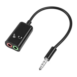 Αντάπτορας Ήχου Powertech 3.5mm σε 2x 3.5mm CAB-J029, 0.20m, μαύρο