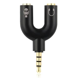 Αντάπτορας Powertech 3.5mm σε 2x 3.5mm CAB-J043, μαύρο