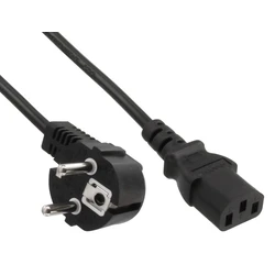 Καλώδιο Τροφοδοσίας Powertech 3x 1mm² Cab-P014 Μαύρο 1.5m