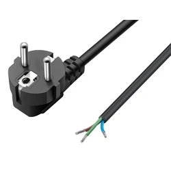 Καλώδιο Τροφοδοσίας Powertech Cab-P037 Copper 3x 0.75mm² 1.8m Μαύρο