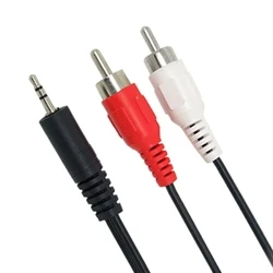 Καλώδιο Ήχου Powertech 3.5mm σε 2x RCA CAB-R008, 3m, μαύρο