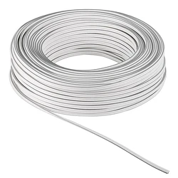 Καλώδιο Ηχείων Powertech 2x 0.50mm² CAB-SP026, Copper, 10m, λευκό