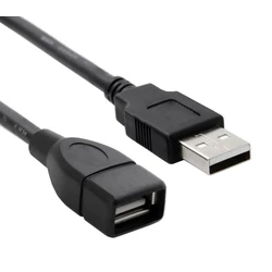 Καλώδιο USB Powertech προέκτασης CAB-U011, 480Mbps, 1.5m, μαύρο