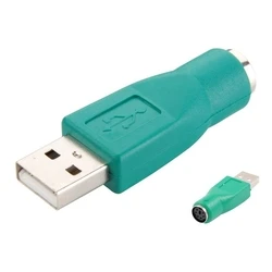 Αντάπτορας USB Powertech 2.0 Αρσενικό σε Ps2 Θηλυκό CAB-U020, Πράσινος