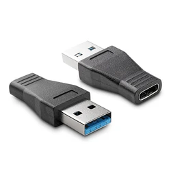 Αντάπτορας USB Powertech USB 3.0 σε USB-C θηλυκό CAB-U097, μαύρος