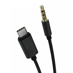 Καλώδιο USB Powertech USB-C σε 3.5mm CAB-UC017, 1m, μαύρο