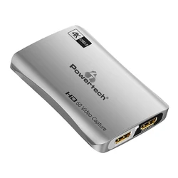 Video Capture Powertech CAB-Uc081, Hdmi/Usb Σύνδεση, 4K/30Hz, Γκρι