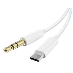 POWERTECH USB C to 3.5mm Cable CAB-UC093 1m White