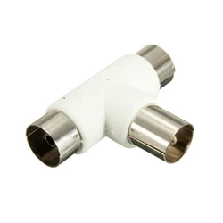 Αντάπτορας Powertech για κεραία αρσενικό σε 2x θηλυκό CAB-V009, 5τμχ