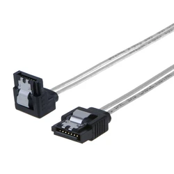 Καλώδιο SATA Powertech III 7pin σε 7pin 90° CAB-W034, flat, 0.3m