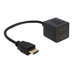 Αντάπτορας HDMI Delock High Speed with Ethernet - Video-/Audio-Splitter - 2 ports