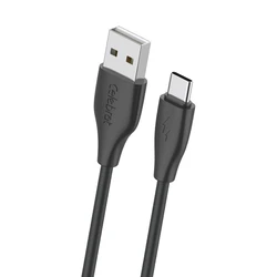 Καλώδιο USB-C Celebrat Σε USB Cb-31A, 15W, 480Mbps, 1M, Μαύρο