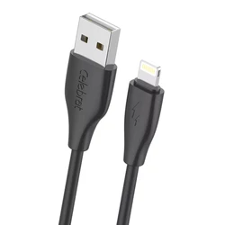 Καλώδιο Lightning Celebrat σε USB CB-31, 15W, 480Mbps, 1m, Μαύρο