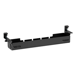 BRATECK Cable Management CC11-22-2 Metal Desk Cable Tray 894x167x196 mm Black