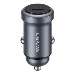 USAMS Car Charger CC321 USB C 30W Grey