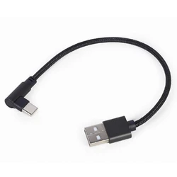 Καλώδιo USB Cablexpert ANGLED Type-C & Data 0.2M Black