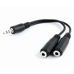 Αντάπτορας 3,5mm Cablexpert Audio Splitter Cable 10CM Black
