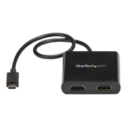 Αντάπτορας USB StarTech USB-C to HDMI Multi-Monitor - Thunderbolt 3 Compatible - 2 Port MST Hub