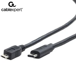 Καλώδιo USB Cablexpert 2.0 Micro BM to Type-C (MICRO BM/CM) 1,8m