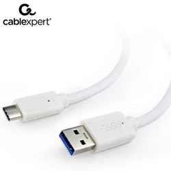 Καλώδιo USB Cablexpert 3.0 AM to Type-C 1M WHITE
