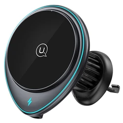 Βάση Κινητού Αυτοκινήτου Usams Ασύρματος Φορτιστής US-Cd222, 15W, Μαύρο