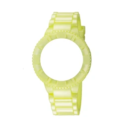 Λουράκι Ρολογιού Unisex WATX & CO Cowa1118 (43 mm) Καουτσούκ Κίτρινο