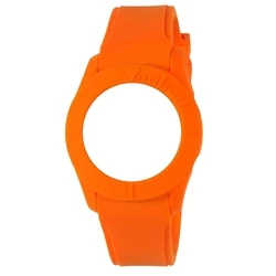 Λουράκι Ρολογιού Unisex WATX & CO Cowa3561 (38mm) Καουτσούκ Πορτοκαλί