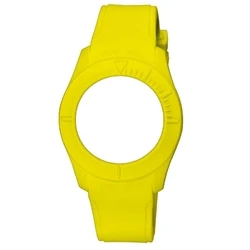 Λουράκι Ρολογιού Unisex WATX & CO Cowa3562 (38mm) Καουτσούκ Κίτρινο