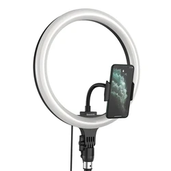 Φωτιστικό Δαχτυλίδι Baseus LED Crzb12-B01, 12", Χωρίς Τρίποδα, Μαύρο