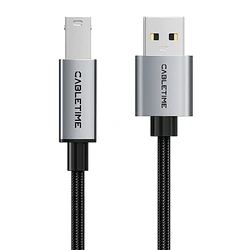 Καλώδιο USB Cabletime σε USB Type B CT-AMBM1, 480Mbps, 3m, Μαύρο