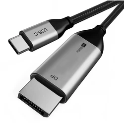 Καλώδιο USB Cabletime Type-C σε DisplayPort CT-CMDP2, 4K/30Hz, 1.2m, μαύρο