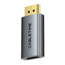 CABLETIME αντάπτορας DisplayPort (αρσενικό) σε HDMI (θηλυκό) γκρι CT-DMHF4K-AG3