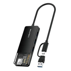 USB Hub Cabletime Ct-Hubt5-Pb, 4X Θυρών, 10Gbps, Usb/USB-C Σύνδεση, Μαύρο