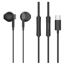 Handsfree Ακουστικά Celebrat με Μικρόφωνο D12, Type-C, 1.2m, μαύρα